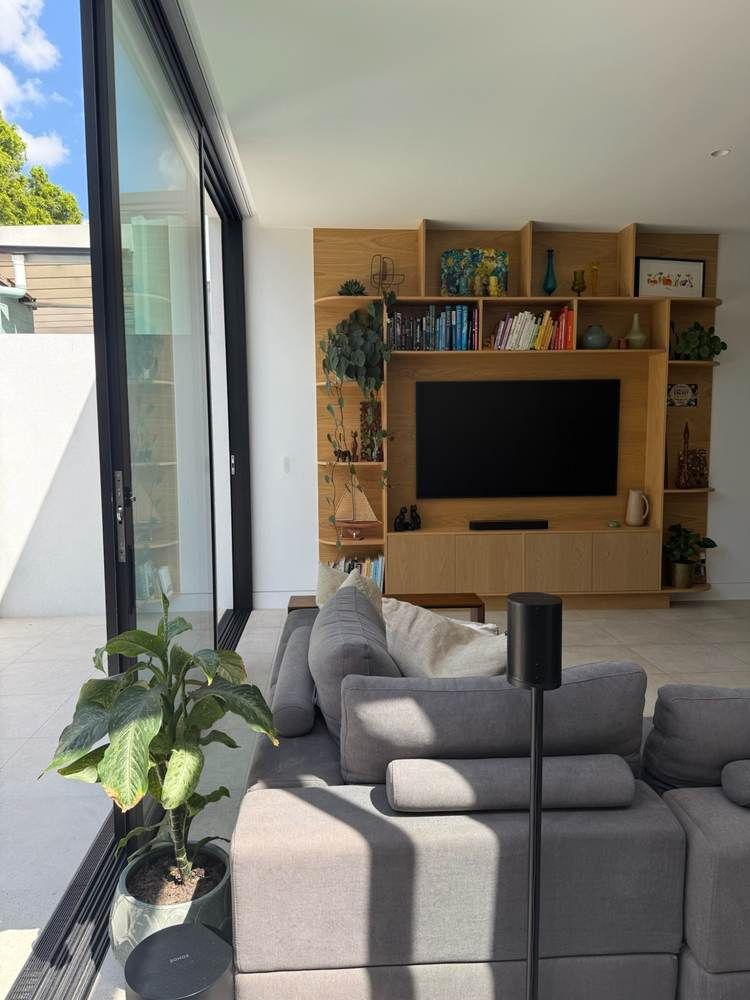 Custom fit-outs and outdoor living: Complete: TV cabinet wall