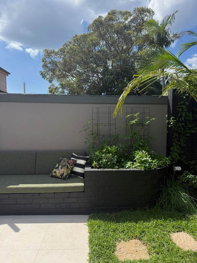 Custom fit-outs and outdoor living: Complete: planter and herb bed