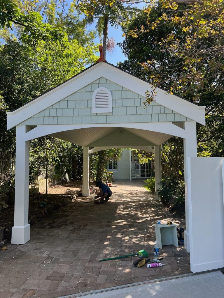 Heritage listed carport restoration